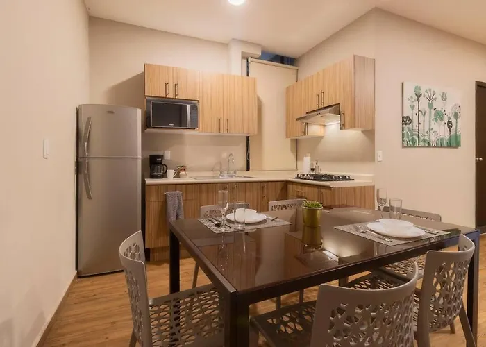 305 Dwntn With Ac And Balconies Fits 6 Rooftop Apartment Mexico City