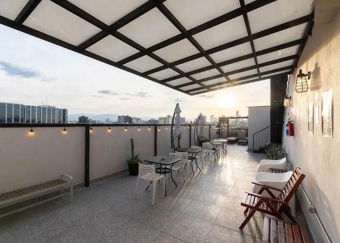 305 Dwntn With Ac And Balconies Fits 6 Rooftop * Mexico City